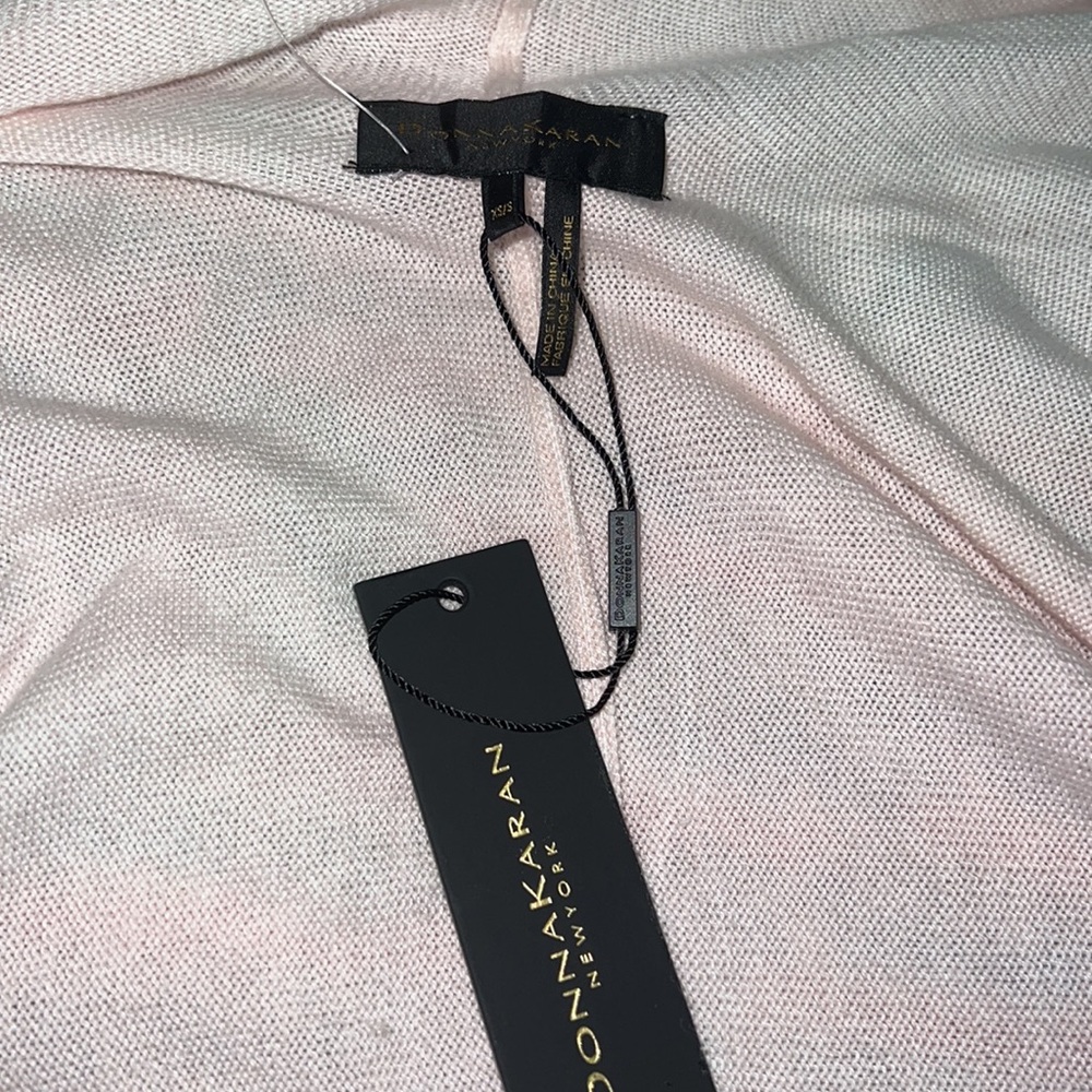 Donna Karan xs pink cotton/modal sweater New With Tags - Picture 11 of 15